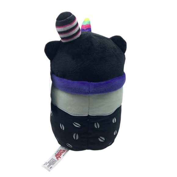 Puchi Gumi Black Cat Boba Plush Toy 9" Black & White Soft Stuffed Animal NEW - Picture 4 of 6